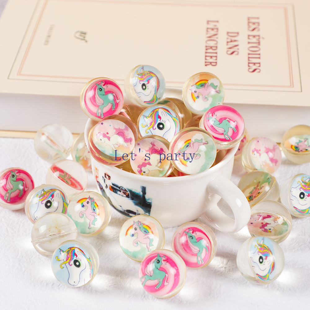 Sports Equipment For Schools - 10Pcs Cute Rainbow Unicorn Bouncy Ball