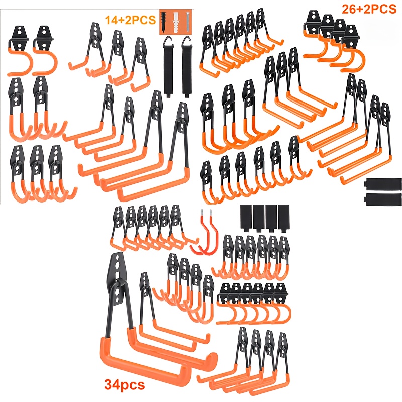 14+2/26+2/34pcs Heavy Duty Gar - Sports Equipment Storage 评论和价格