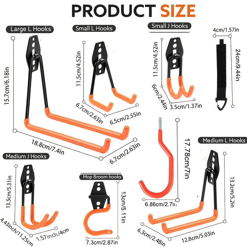 14+2/26+2/34pcs Heavy Duty Gar - Sports Equipment Storage 评论和价格