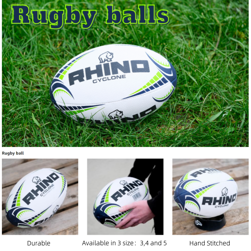 Rugby Ball Rhino Cyclone XV fo - Rugby Training Ball 评论和价格