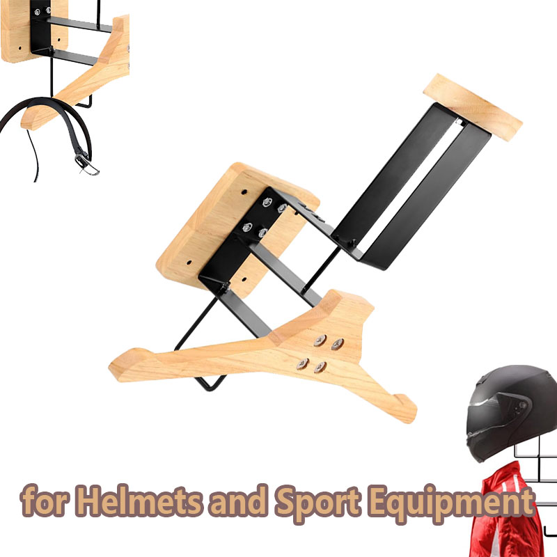 Wood Motorcycle Helmet Holder  - Sports Equipment Gym 评论和价格