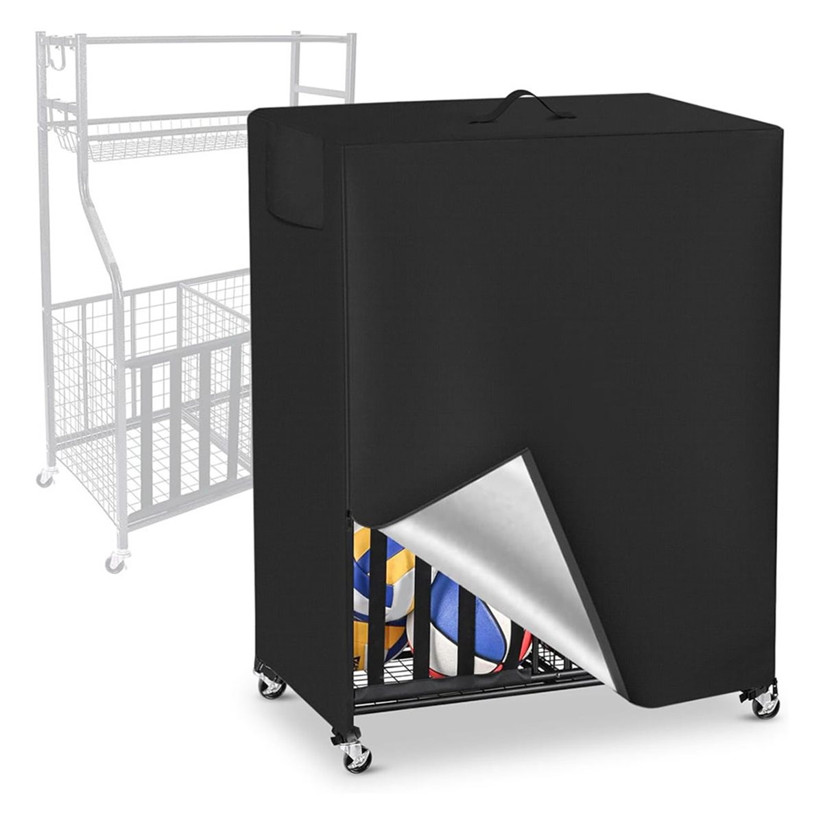 Basketball Rack Cover Garage S - Sports Equipment Storage 评论和价格