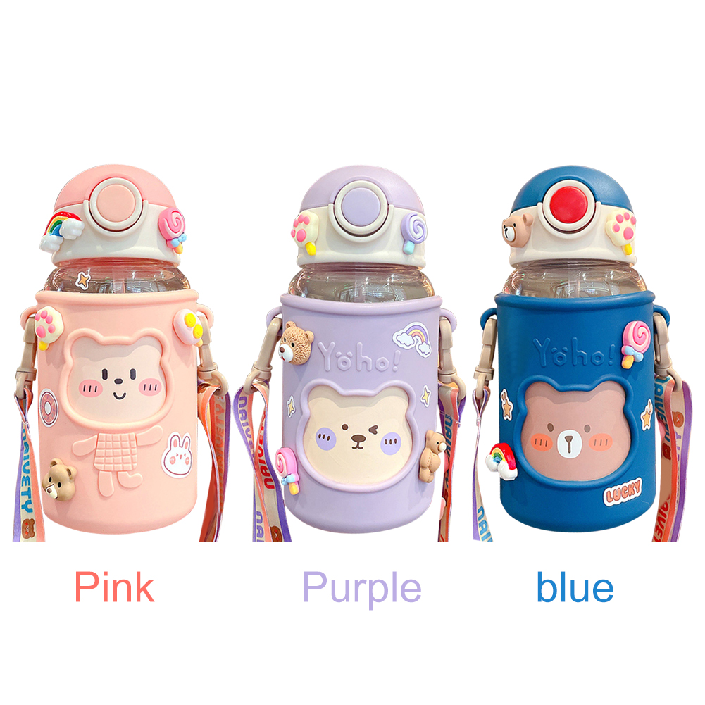 Kawaii Water Bottle Cute Bear  - Sports Equipment 4 Year Old 评论和价格
