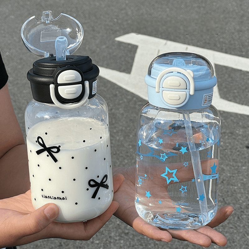 Cute Water Bottle with Straw P - Sports Equipment 4 Year Old 评论和价格
