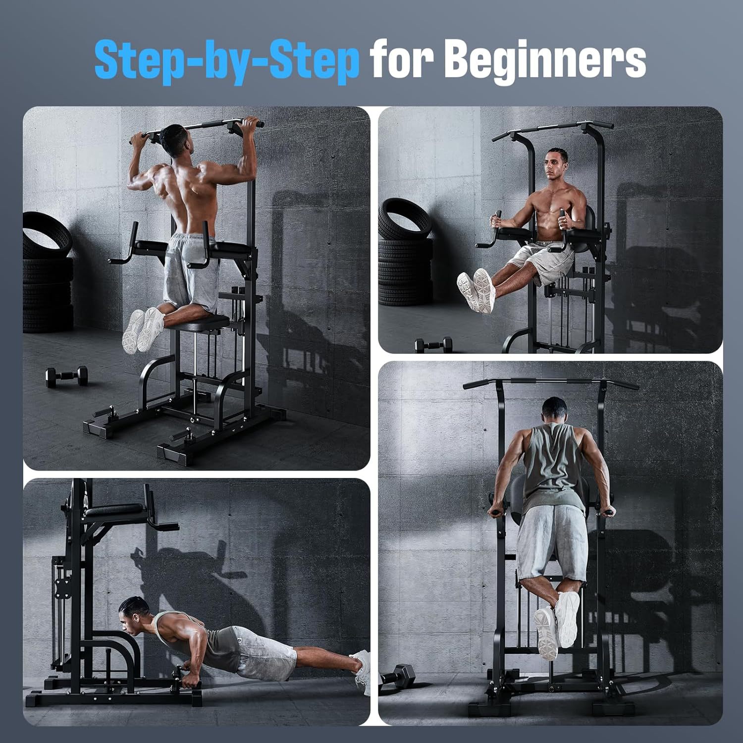 Power Tower Pull-Up Dip Statio - Sports Equipment Gym 评论和价格