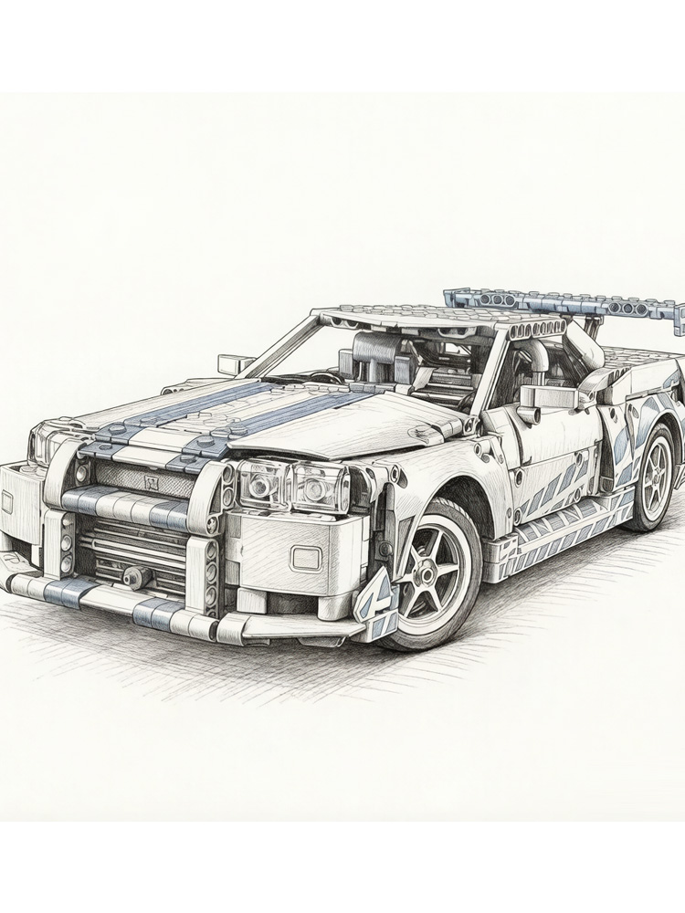 1410PCS Speed Sports Car Build - Sports Equipment For Schools 评论和价格