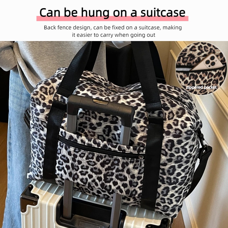 Leopard Printing Travel Duffel - Sports Equipment Storage 评论和价格