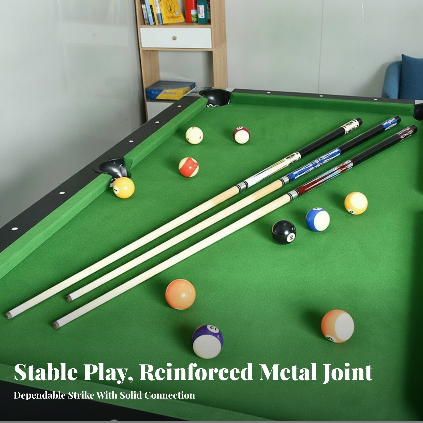 Two-Piece Pool Cue 12.5 Mm Tip - Sports Equipment Us 评论和价格