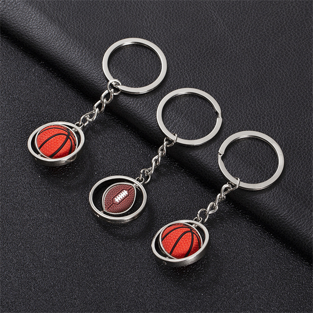Rotating Mini Ball Keychain Ba - Rugby Training Ball 评论和价格