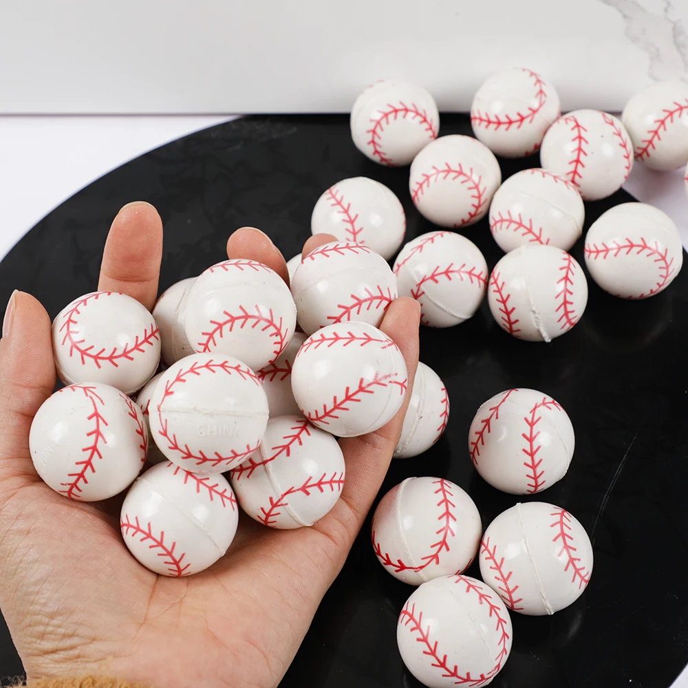 10Pcs 29mm Baseball Bouncy Bal - Sports Equipment For Schools 评论和价格