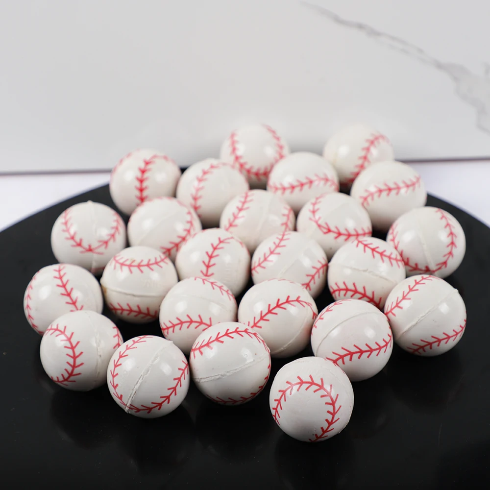 10Pcs 29mm Baseball Bouncy Bal - Sports Equipment For Schools 评论和价格