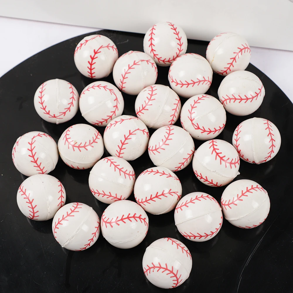 10Pcs 29mm Baseball Bouncy Bal - Sports Equipment For Schools 评论和价格
