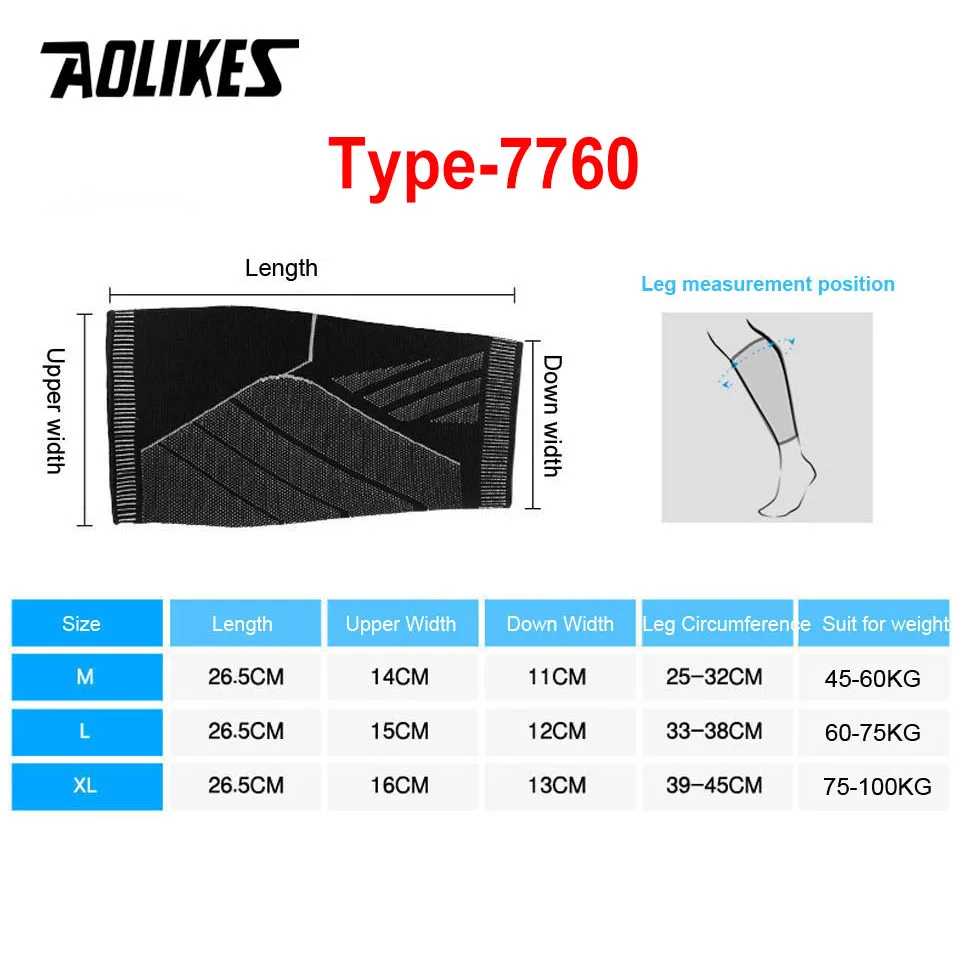 AOLIKES 1PCS Sports Compressio - Volleyball Knee Pad 评论和价格